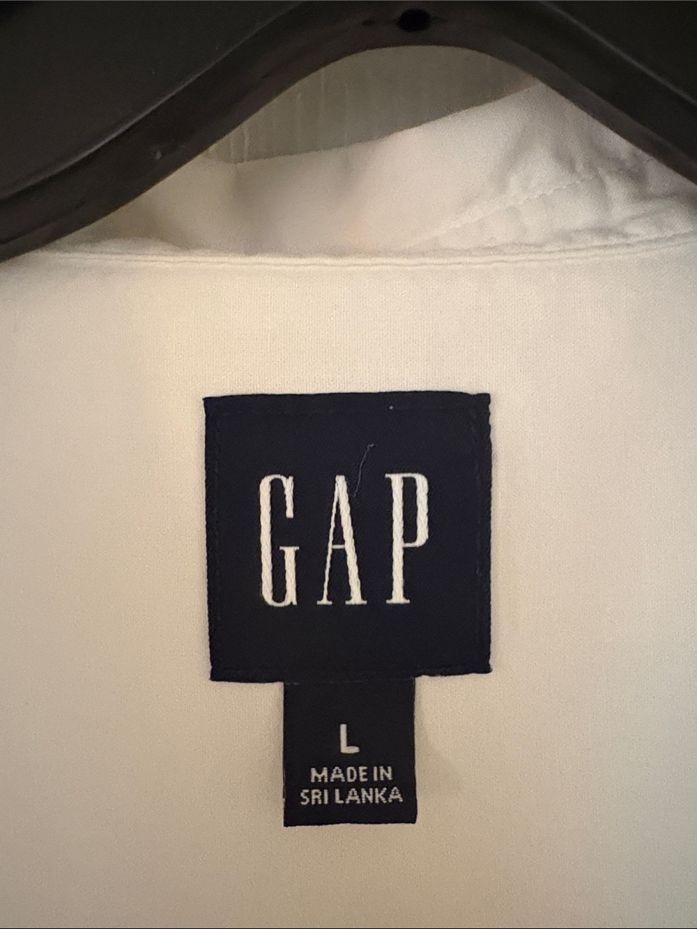 GAP White Short Sleeve Button-Down Blouse - Picture 3 of 10
